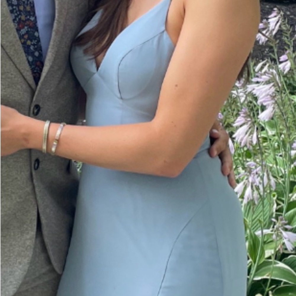 Azazie dusty blue A2 bridesmaid dress